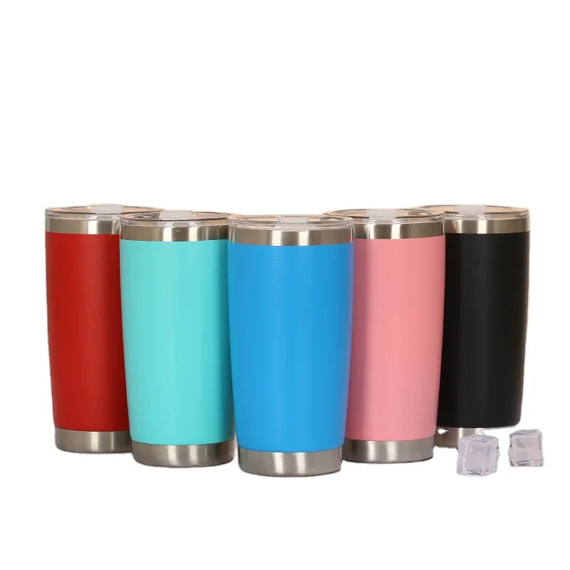 2023 Gift Stainless Steel Cup Blank 20 oz Tumbler Cups in Bulk Travel Car Mugs