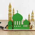 Wood Eid Mubarak Table Top Decor Ramadan Decorations Islamic Mosque Eid Mubarak Wood Masjid Decorations