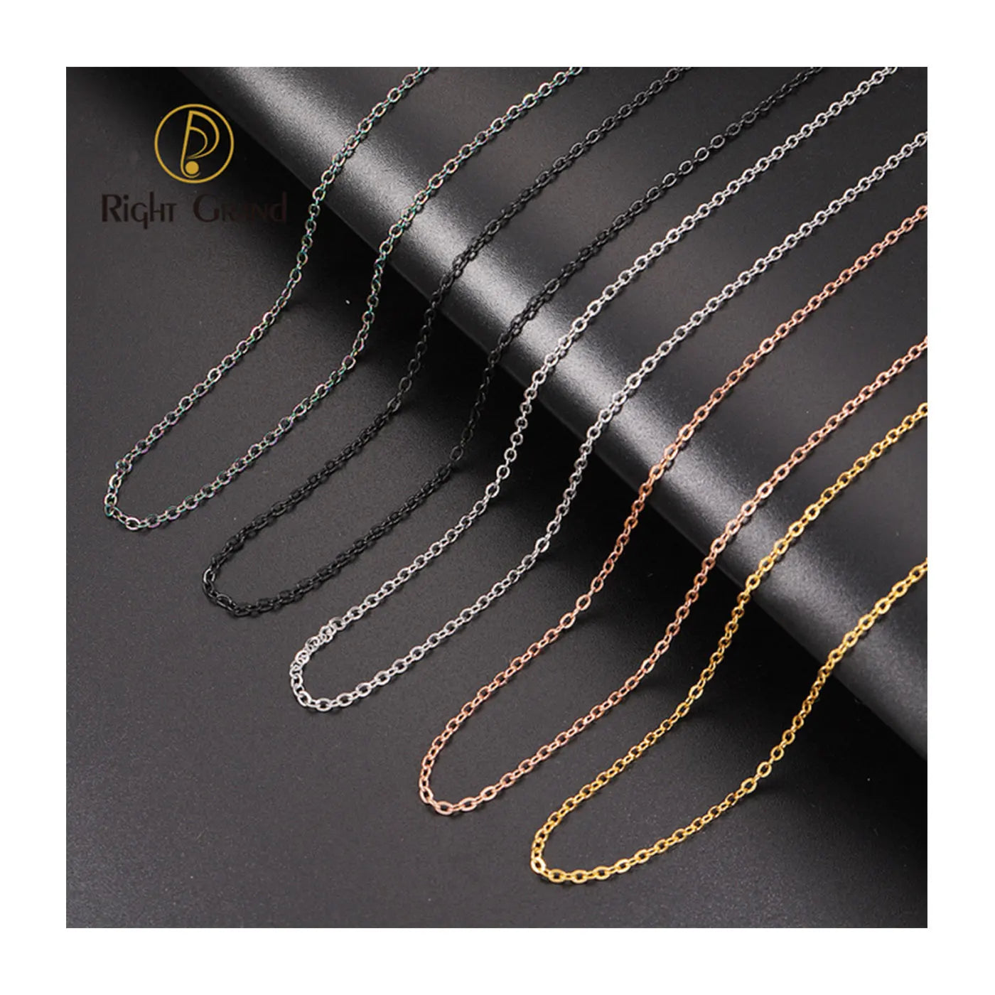 Spot Non-fading 1/ 1.5/2mm Cross Chain Stainless Steel Chain Jewelry Accessories Necklace