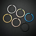 10 12 15 20 25 30 mm PVD Plating 18k Gold Rose Gold Black Stainless Steel Split Key Rings