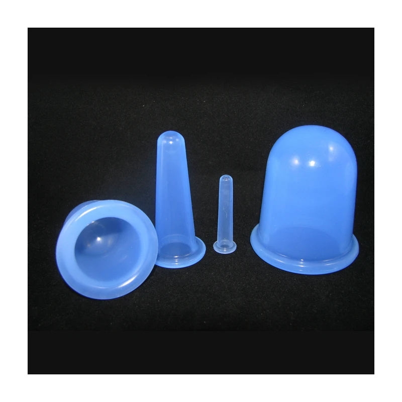 HY Vacuum Massage Cup FaceNeckEye Silicone Facial Massage Face Cupping Set