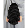 Dropshipping Raw Indian Temple Hair Wig Full 13x4 Transparent Lace Frontal Preplucked Glueless Wig Body Wave Wig Human Hair
