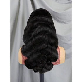 Dropshipping Raw Indian Temple Hair Wig Full 13x4 Transparent Lace Frontal Preplucked Glueless Wig Body Wave Wig Human Hair