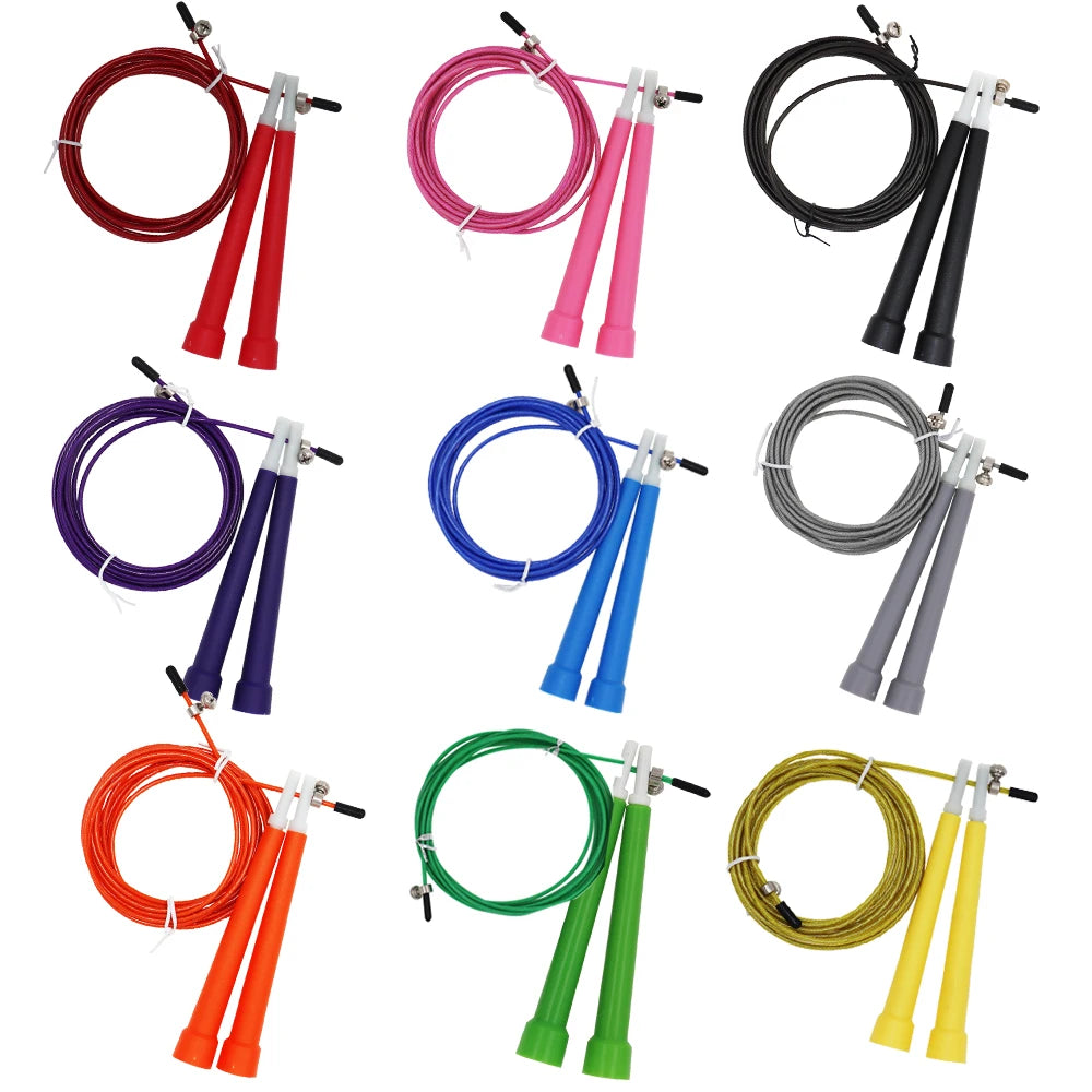 Speed Jumping Rope Steel Wire Durable Fast Jump Rope Cable Sport Kids Exercise Workout Equipment Home Gym