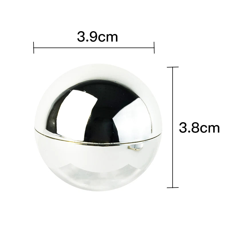 OEM Private Logo Organic Vegan Moisturizing Round Lip Balm OEM Ball Golden Silver Natural Colorful Lip Balm
