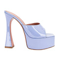 Custom Jelly Shoes Designer Summer Square Open Toe Wedge Block Platform Chunky High Heel Sandals Women Jelly Heeled Sandals