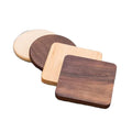 Blank Round square Pine Bamboo Beech Walnut Acacia Wood Coffee Table Dining Table Desk Cup Coasters Wooden Coasters for Drinks