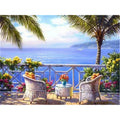 Seascape Diamond Painting Sea Garden Wall Painting Full Drill Embroidery Round & Square Diamond Painting Kit