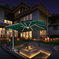 2023 New Design Outdoor Sun Led Light Patio Umbrella Big Size Logo Color Customization Roma Waterproof Umbrella