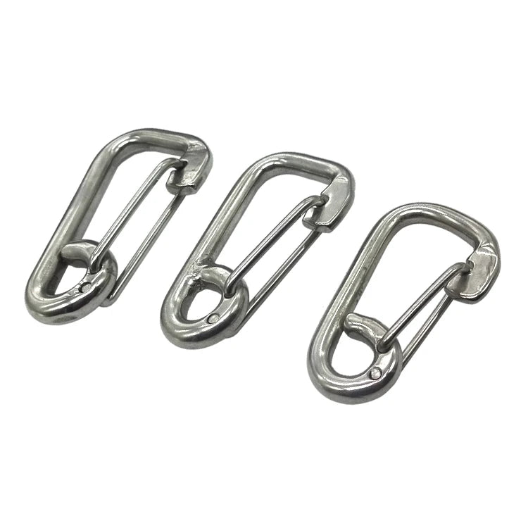 Dving Hook Carabiner Simple Hook 6MM Buckle Camping Durable Kayak Boat