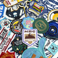 Factory Wholesale Custom Garment Clothing Hats Bags Embroidered Patches Handmade Polyester Fabric Accessories Iron-on Backing