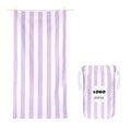 Custom logo Quick Dry Sand Free Recycled Large Oversized Microfiber Suede Swim Pool Striped Beach Towel