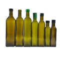 Empty Amber Green Square and Round 250ml 500ml 750ml 1000ml Olive Oil Glass Bottle with Lid