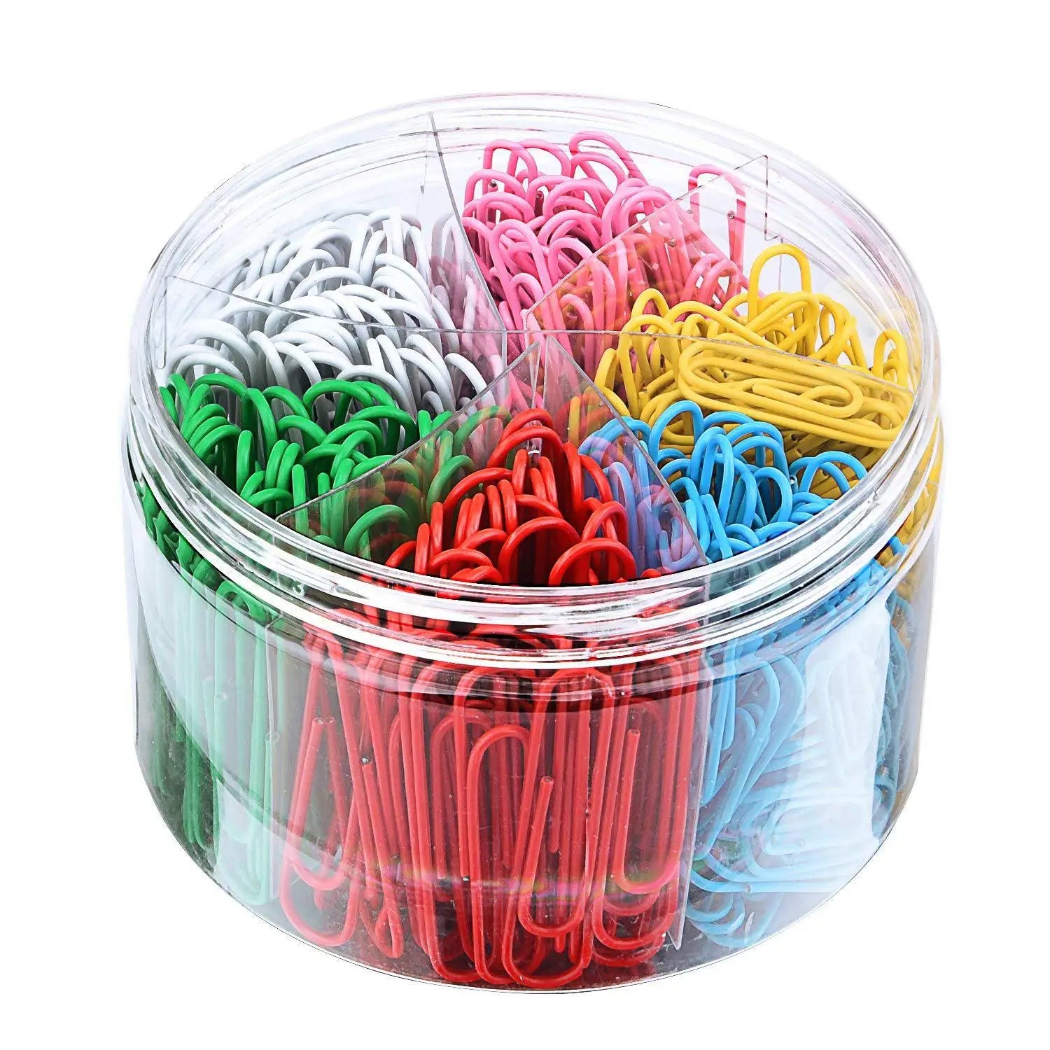 Cross-border Exclusively for Plastic-coated Colored Paper Clips Multi-specification Mixed Metal Silver Paper Clips