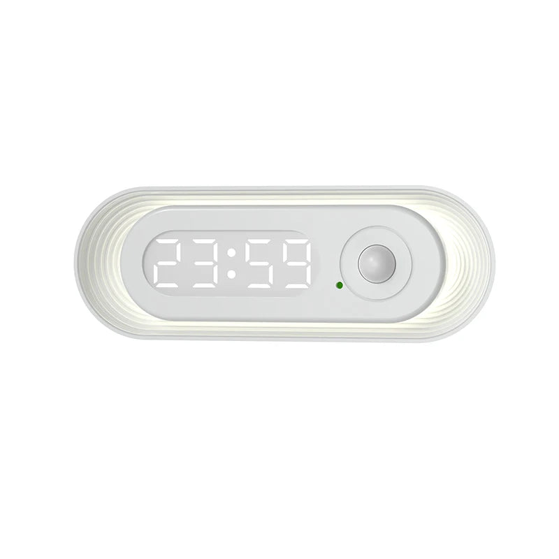 Built in Rechargeable Battery Human Body Infrared Sensor Light Motion Sensor Clock Light