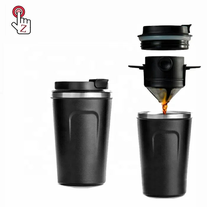 380ml 510ml Eco-friendly Double Walled Stainless Steel Travel Coffee Mug Vacuum Insulated Reusable Coffee Tumbler Cup