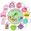 Manufacturer Custom Logo One Piece Happy Mother's Day PVC Keychain Trendy Personalized Charms Bag Accessories for Moms Keychains