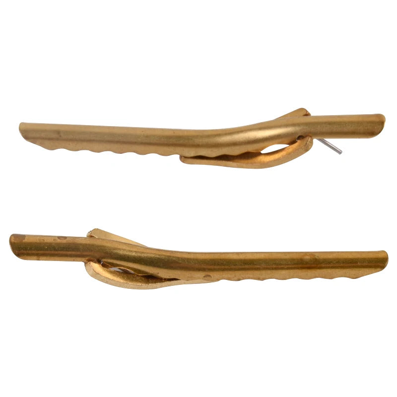 2026 Factory Wholesale Metal Cuff Links & Tie Clips 53mm Metal Brass Tie Pin Clip with Cheap Price