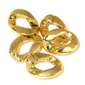 Detachable Gold Plastic Chain Open Links DIY Adjustable Handbag Purse Replacement Straps