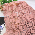 Pink Embroidery Guipure Wedding Bridal Dress Lace Fabric