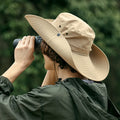 Summer Sun Hat for Men Women Sun Protection Wide Brim Bucket Hat Waterproof Breathable Packable Custom Hat for Fishing