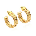 Trendy New Sweet Heart Weave Texture Hoop Earrings Simple Circle Fashion Jewelry Women Wedding Party Engagement Gift