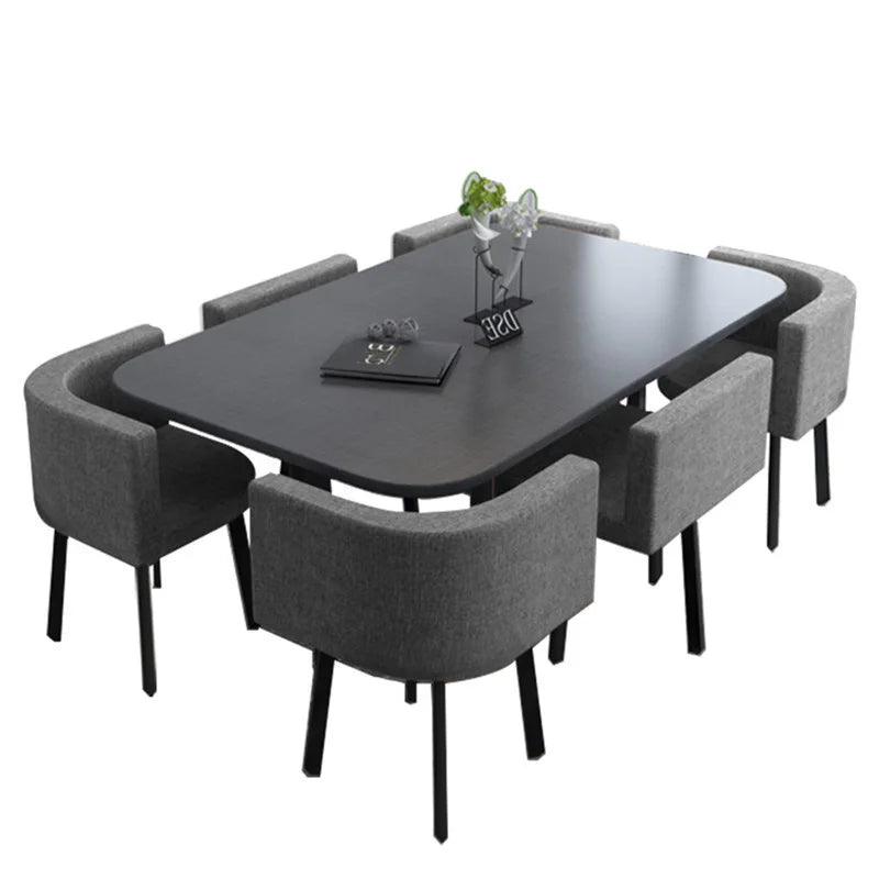 Customize Color Modern Nordic Restaurant Furniture Negotiation Dining Table and Chair Set for Selling