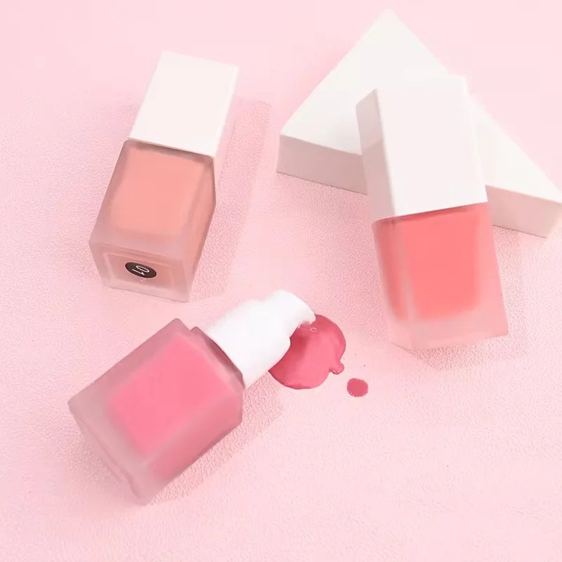 ODM Liquid Blush Brightening Complexion Long-lasting Waterproof Vegan Smooth Cheek Rouge Multi-color Liquid Blusher Face Makeup