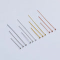 0.5mm Thick Personalized Beads Pins 925 Sterling Silver Gold Plating Ball Head Pins for DIY Jewelry Making