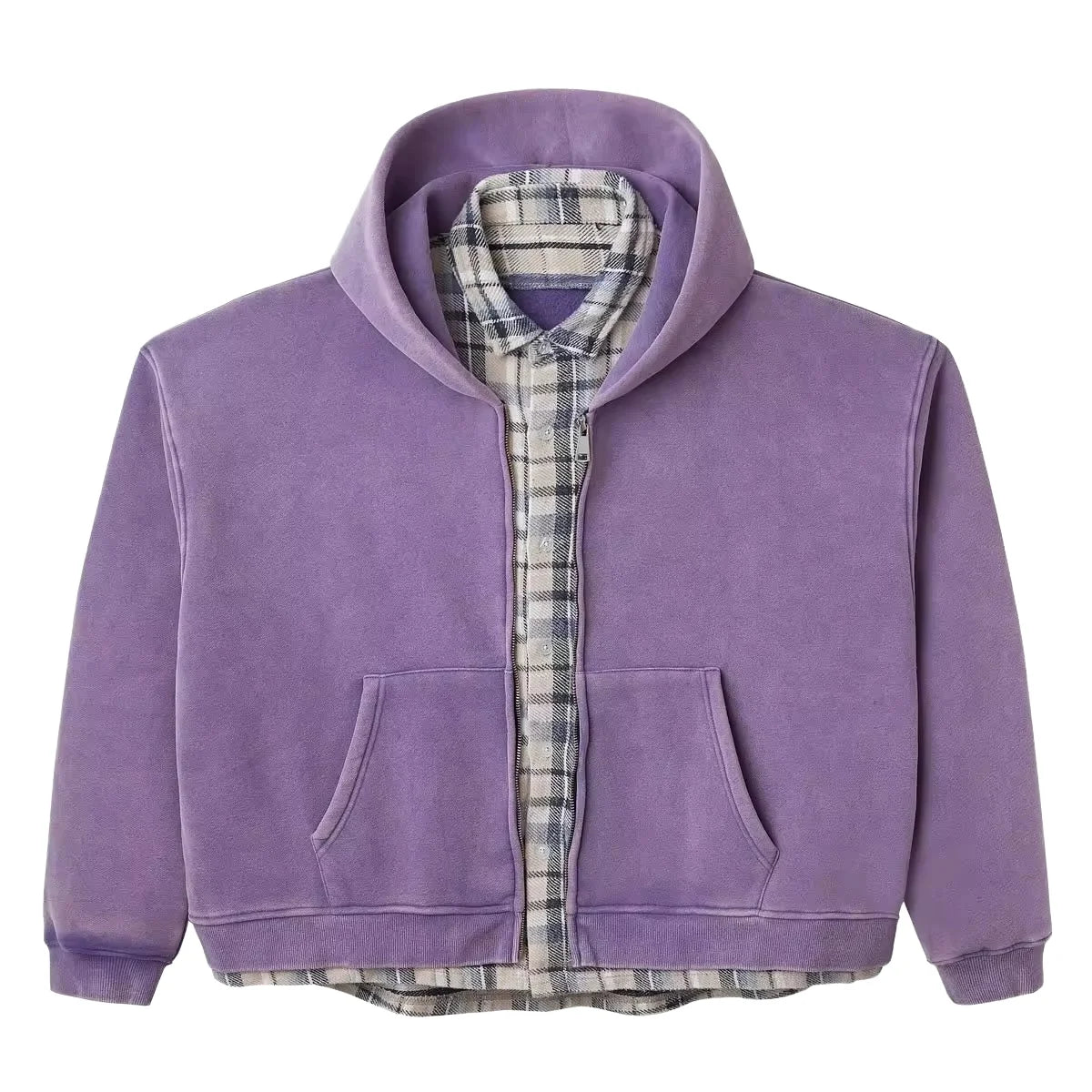 Luxury Clothing Vintage Zipper Hoodie Oversize 100% Cotton 470 Gsm Hoodie