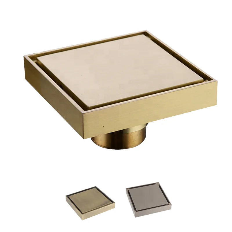 3 in Decorative Chrome Plated Drain Covers for Hotel Bathroom Hidden Floor Drain MegaBDM