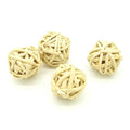 Fashion Accessories Raw Materials Handmade Jewelry Materials Rattan Round Beads Earring Base