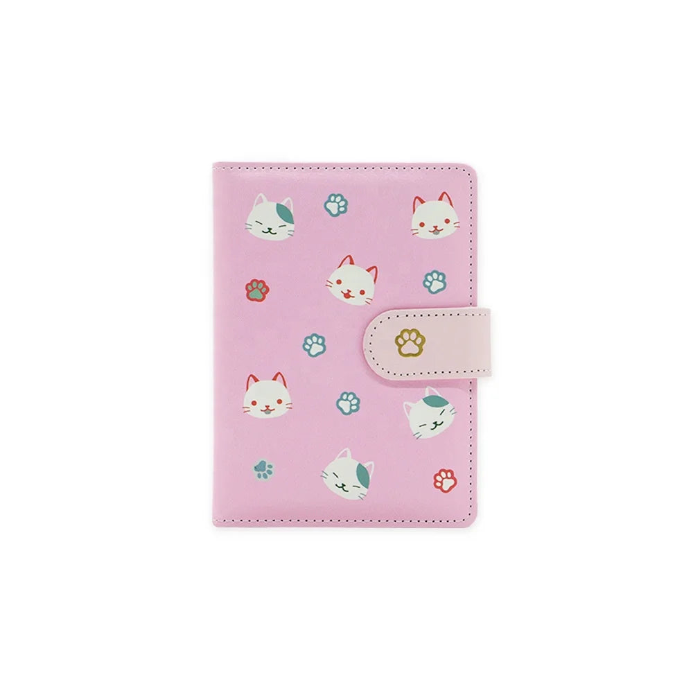 2026 Custom Printing Design A6 Cute Planner Girls' Gift PU Leather Softcover Pocket Diary With Magnetic Buckle