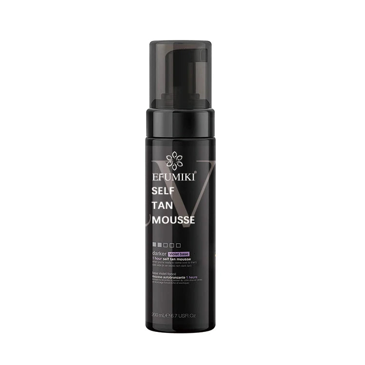 Customized Shades Self Tanner Light Medium Dark ultra Dark Tan Foam Sunless Body Self Tanning Mousse