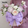 Tondo New Design Big Bowknot Round Flower Packaging Paper Boxes  for Florist Party