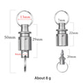 Two-Way Rotation Titanium Keychain Eco-friendly Portable EDC Quick Release Car Key Holder with 3-Year Warranty for Men & Women