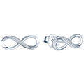 Modern Classic Design Infinity S925 Silver Gold Plated Zircon Earring Gift for Women Party