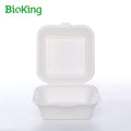 BioKing Good Quality 6 Inch Clamshell Food Box Take Away Fish and Chips Burger Lunch Paper Box