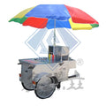 Multi Functional Three Wheeled Dining Car Food and Snack Car Stall Mobile Barbecue Cooked Food Breakfast Food Cart