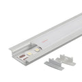 2M/PC (15PCS/BOX)  Silver 25*7 Top Quality Pc Cover Led Profile Plaster-in Led Aluminum Channel Led Tape Profil