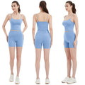 Summer Yoga Suit Set Women's Two-piece Set with Chest Cushion Fitness Vest Running Speed Drying Sportswear