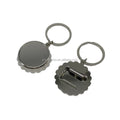 Stocked Custom Wholesale Zinc Alloy Cap Shape Bottle Opener Keychain