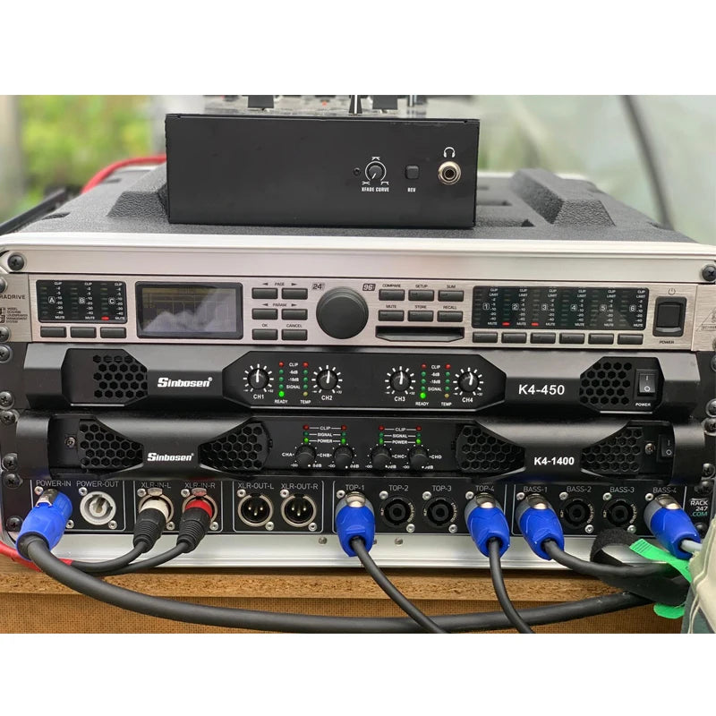 K4-450 4 Channels Class D Power Amplifier Low Power 450w Small Size 1U Home Electronics Professional Speaker Power Amplifier