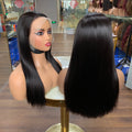 New Wig Human Styles Perruque Sans Colle Avec Frontal Invisible Raw Hair Vendor Wigs Bone Straight 13x4