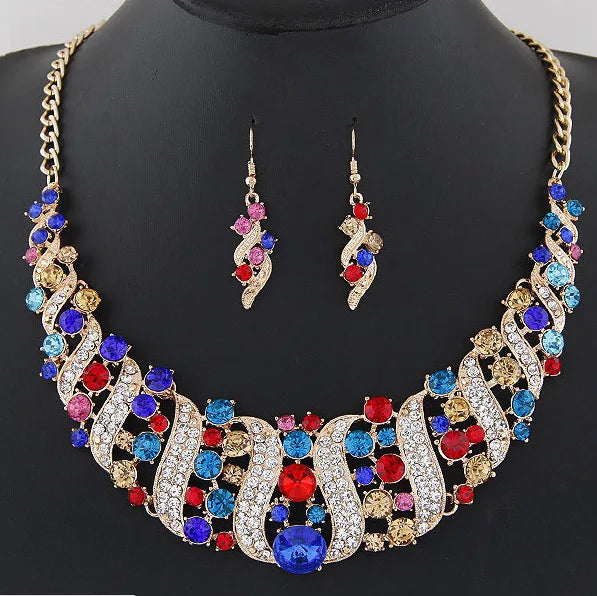 DAIHE Hot Selling Luxury Dubai Jewelry Sets Bridal Jewelry Set for Women Wedding Indian