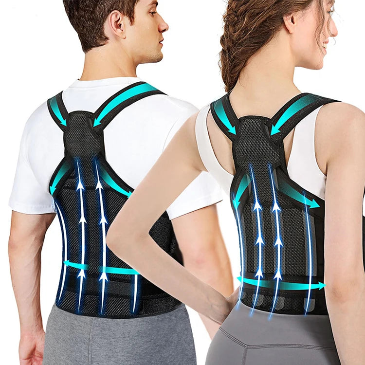 Back Upper Support Corrector De Postura Adjustable Body Brace Shoulder Straightener Posture Corrector Belt for for Men and Women