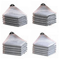 Shading 55~99% Aluminum Foil Sunshade Net Silvery Anti-UV Awning Fence Privacy Screen Garden Sun Shade Mesh Car Sun Shed Canopy