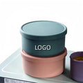 Reusable Round All Silicone Food Storage Container Food Grade High Temperature Resistance Bento Lunch Box With Lid