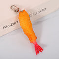 Factory Price Shrimp Keychain PVC Factory OEM Backpack Pendant Children Toy OEM Your Design Keyring Decoration Accessories