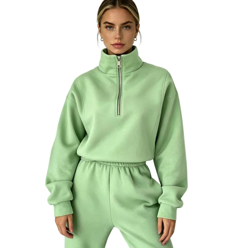 Custom Heavyweight Half Zipper Premium Thick Cotton Fleece Cropped Sweater Breathable French Terry Pullover Sweatshirts Hoodie